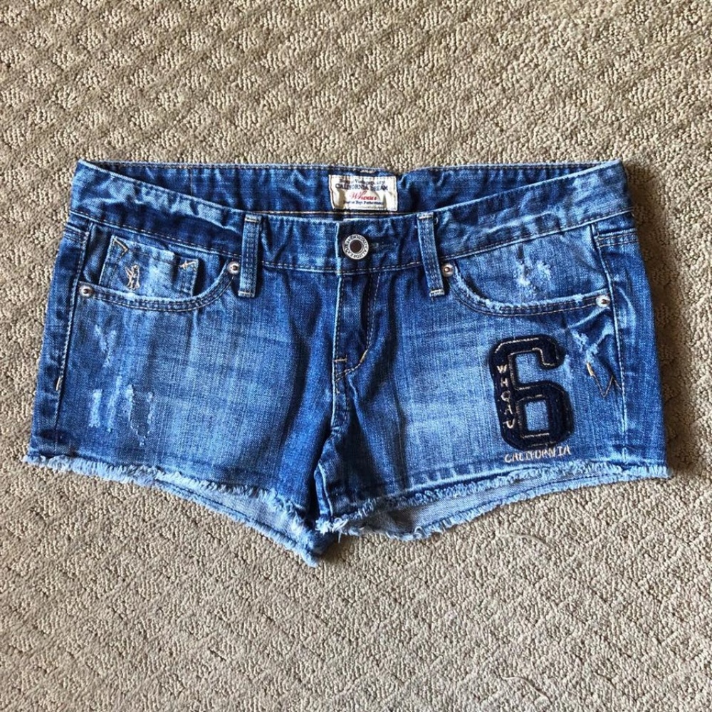 Who.A.U. Denim Jean Cut Off Shorts - size 27R/4R